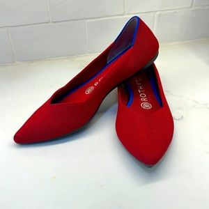 Almost new bright red Rothy’s The Point